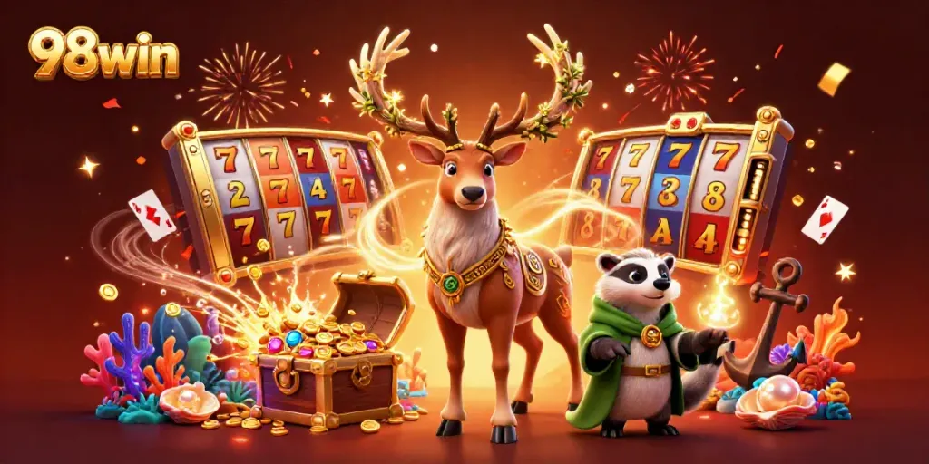 Engage with the exciting world of 98win, where mythical characters meet thrilling slot games.