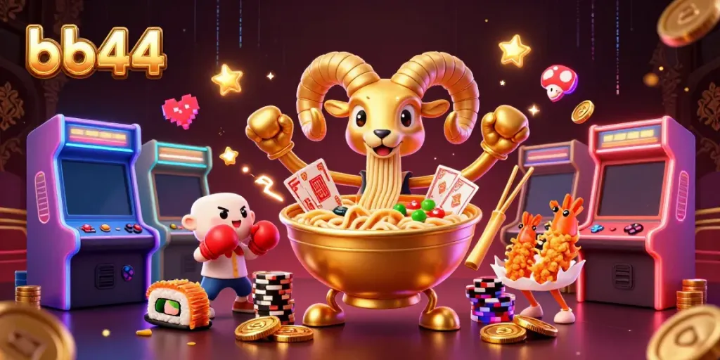 Engage in thrilling gameplay at bb44 with vibrant 3D casino characters and dynamic arcade elements.